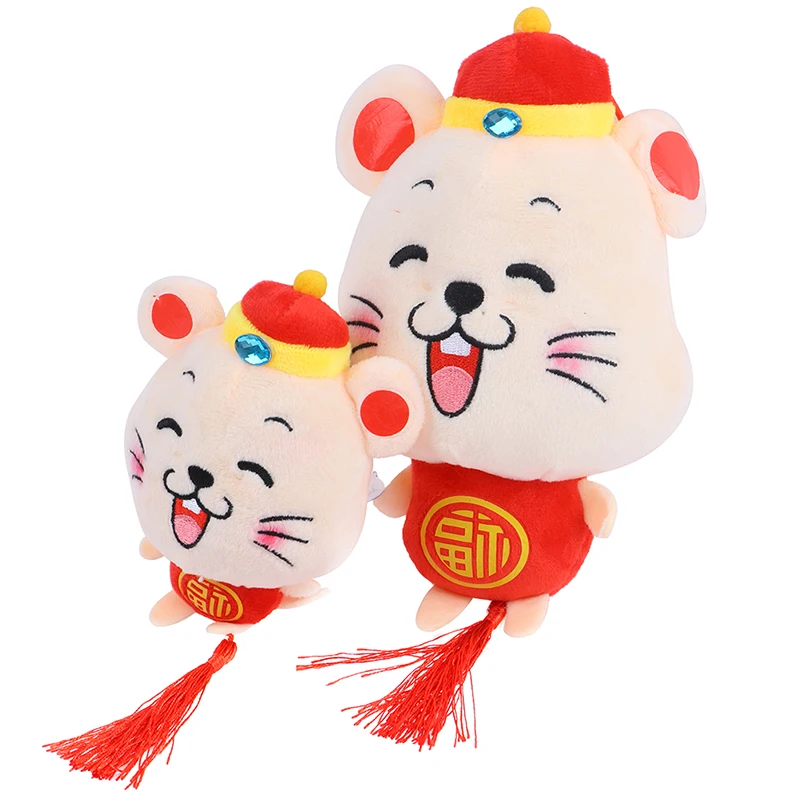 Год крыс каваи Китай платье талисман крыса плюшевая мышь в Танг костюм мягкие игрушки китайский год вечерние украшения подарок