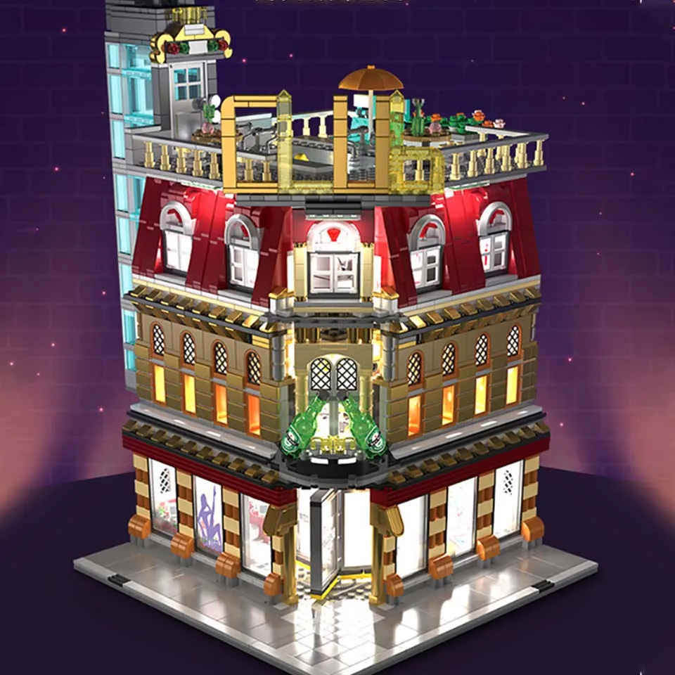 

15002 Street Building Toys SD6991 NightClub Compatible Legoingly Set USB Led Light Building Blocks Bricks Kids Christmas Gifts