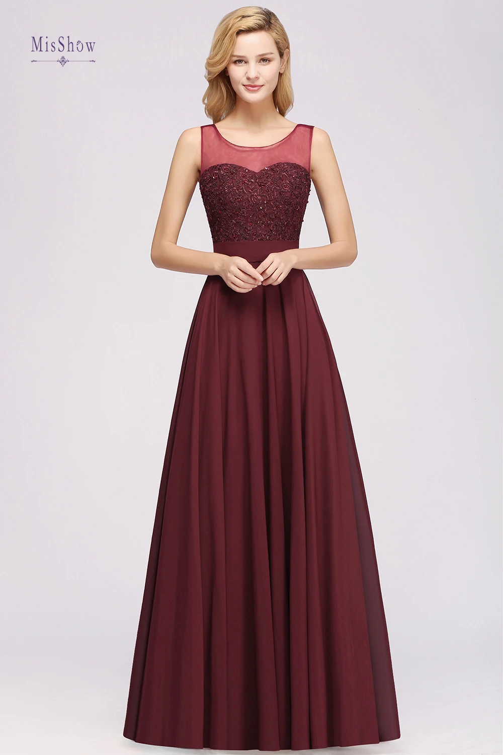 

Long Bridesmaid Dresses Bow Sweetheart Applique A-Line Lace Gowns Floor Length Wedding Party Dress vestidos de dama de honor2020