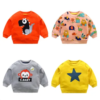 

Kid Clothes Girls Sweatshirt Chidren Hoodies Baby Boy Autumn Spring Long Sleeves Sweater Infant T-shirt Child Clothing