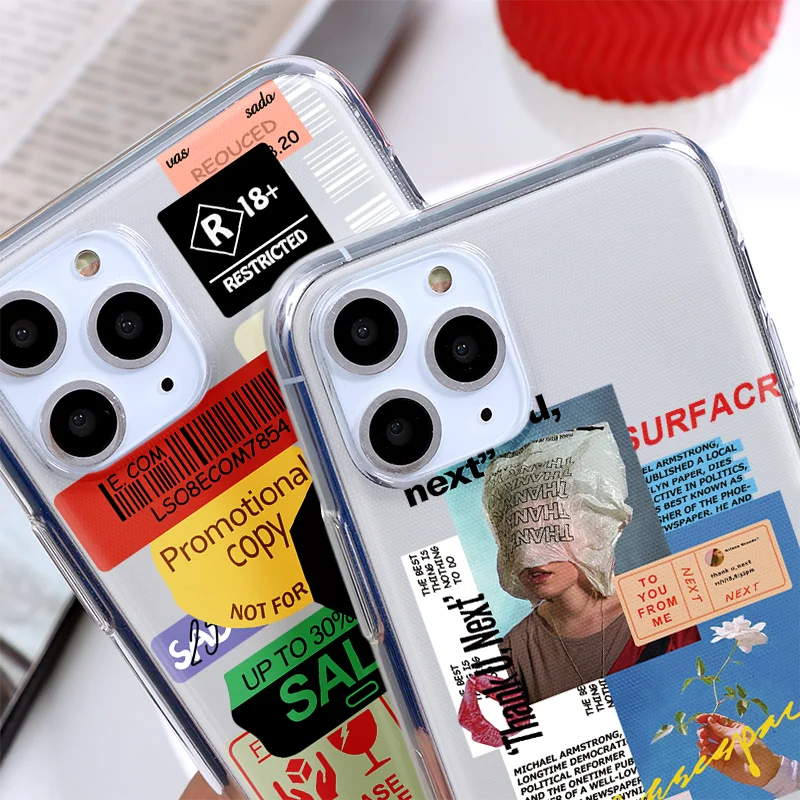 Роскошный мягкий чехол с наклейками для Huawei P40 Lite P30 P20 Mate 20 30 P Smart Y6 Y7 Y9 Prime 2019 Honor Pro 8X