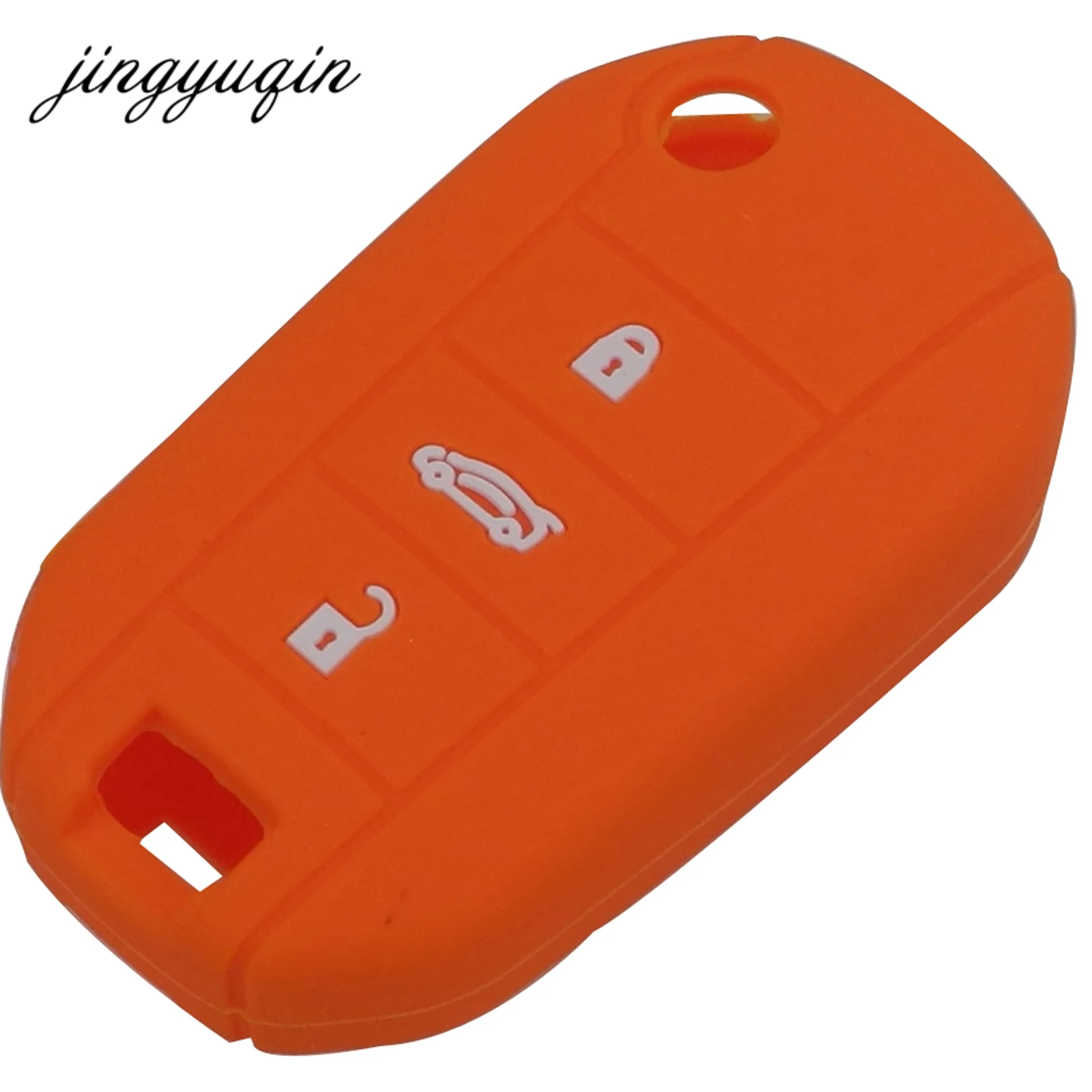 Jingyuqin 30 шт./лот для Citroen C4 кактус C5 C3 C4L peugeot 508 301 2008 3008 408 Футляр для ключей силиконовый флип-ключ для автомобиля крышка