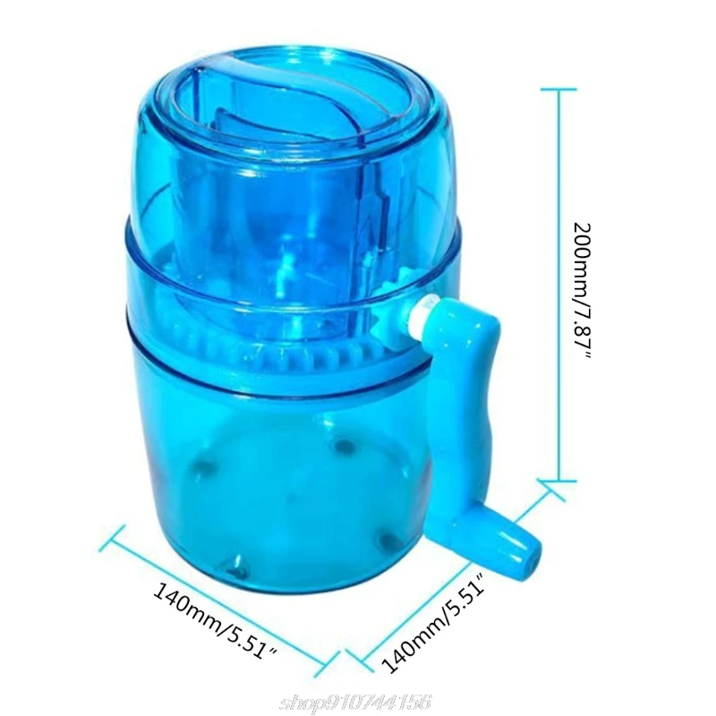 Household Mini Easy Ice Shavers Crusher Handheld Snow Manual Crushing Ice Machine Fried Machine Kitchen Tool 193F