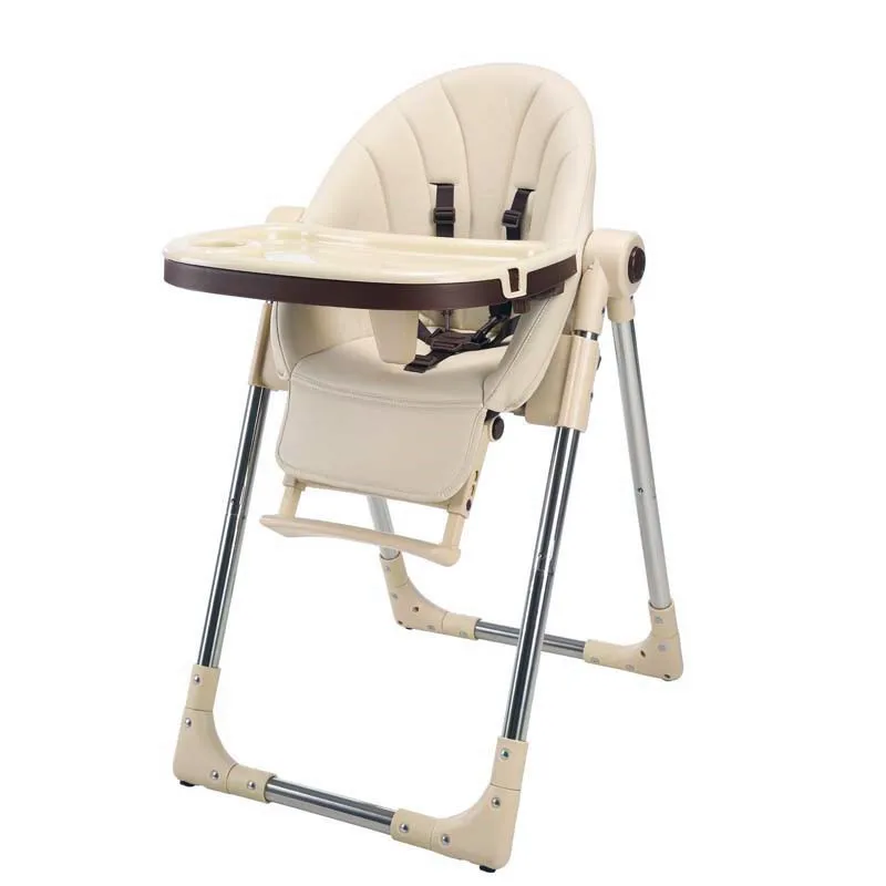 

Luxury Quality Safe Protection plastic Feed Eating Kid Highchair Chair Multifunctional Folding With Table Adjustable Baby Seat