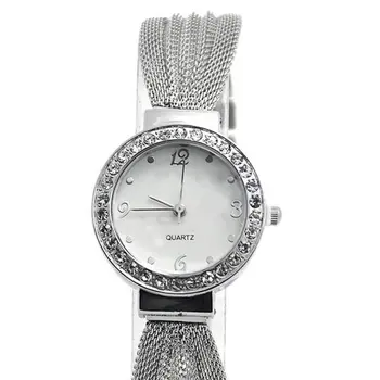 

Sliver Mesh Women's Watch Luxury Fashion Female Clock Ladies Wrist Watch Women