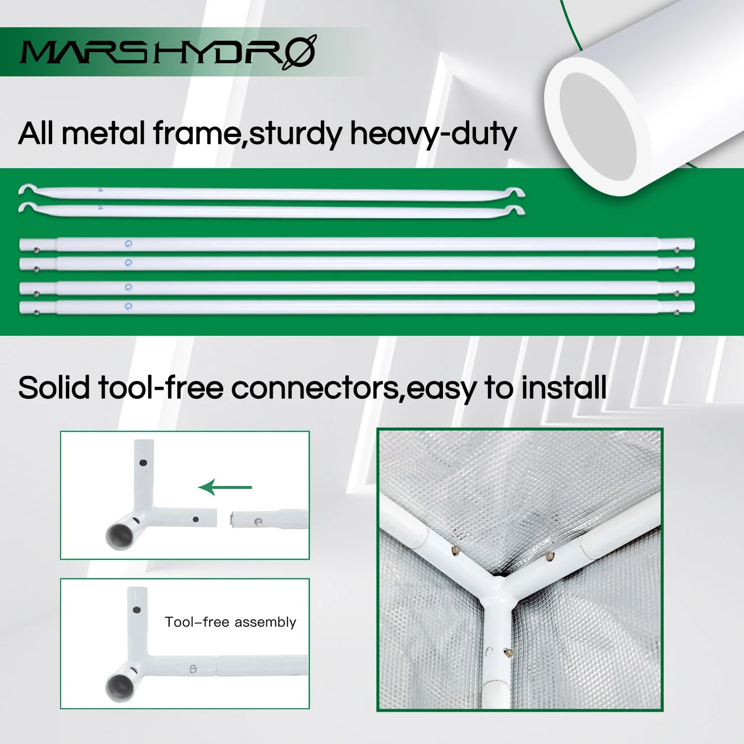 MarsHydro 240x120x200 см (96 ''x 48'' x 80 '') комнатный тент для выращивания гидропоники