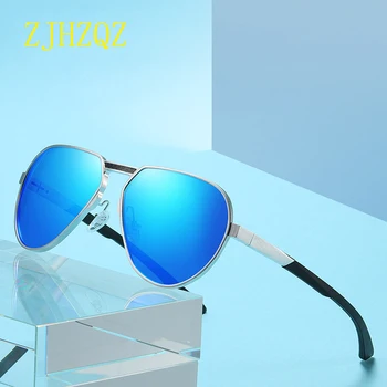 

Mens Aluminum Magnesium Alloy Polarized Sunglasses Women Photochromic Outdoor Sport Driving Anti-glare Transition Chameleon Lens