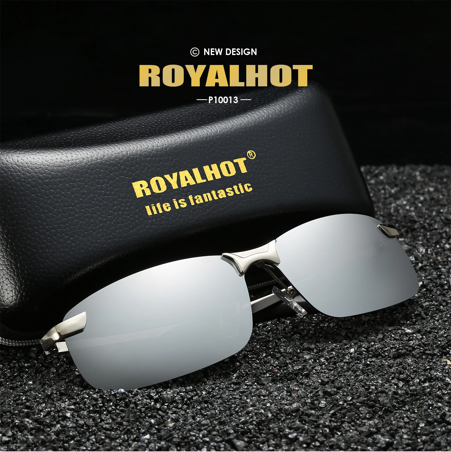 RoyalHot, мужские, женские, поляризационные, алой, Прямоугольная оправа, солнцезащитные очки, для вождения, солнцезащитные очки, оттенки, Oculos masculino, мужские, p10013