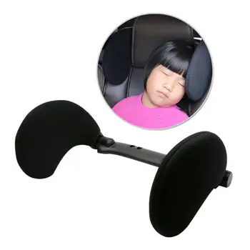 

1pc Car Seat Headrest Car Neck Pillow Sleep Side Nylon Retractable Side Headrest