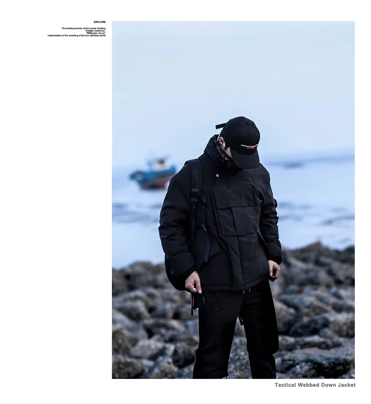 Enshadower 19aw  webbing down jacket front pocket green black techwear aesthetic streetwear warcore