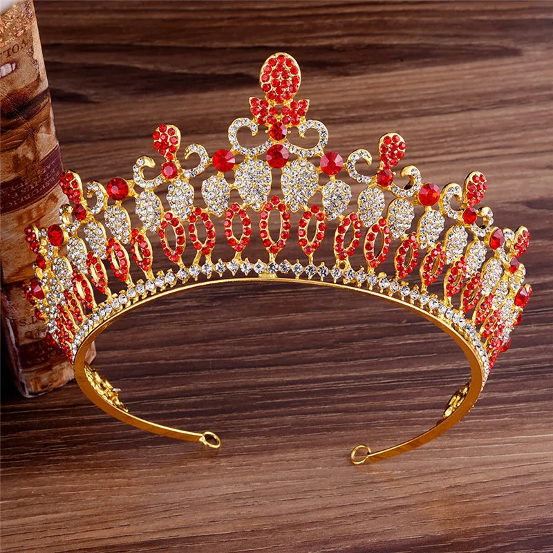 

Baroque Rhinestone Diadem Women Girls Birthday Tiara Crown Wedding Headpiece Bridal Headdress Headwear Hair Accessories