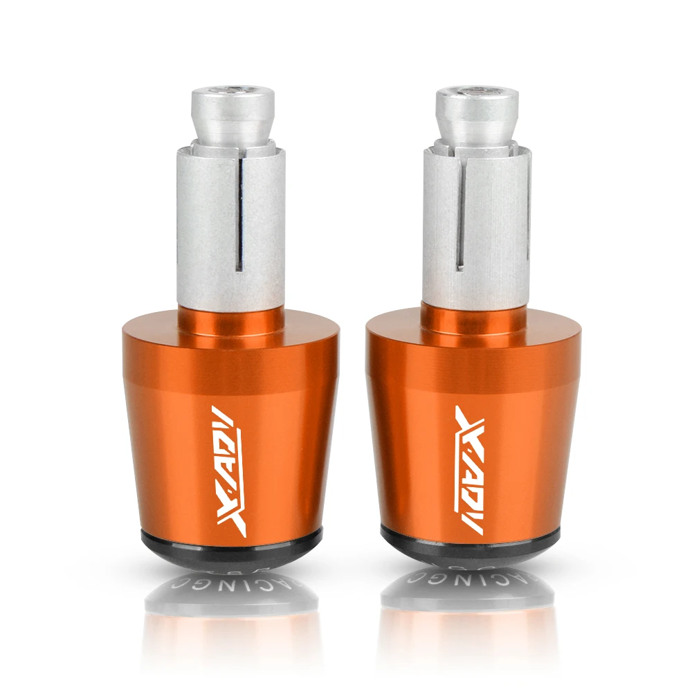 Orange-Black Мотоциклетные CNC алюминиевые рукоятки для руля, рукоятка, крышка, слайдер для Honda XADV750 XADV 750 X-ADV - Цвет: Orange-Black