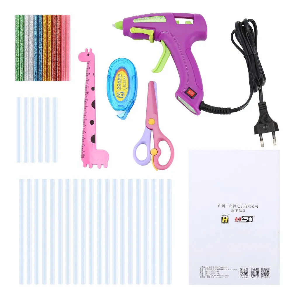 

HS12109 30W Hot Melt Glue Gun Heat Guns for DIY Handwork Toy Repair Tools Electric Heat Temperature Glue Guns