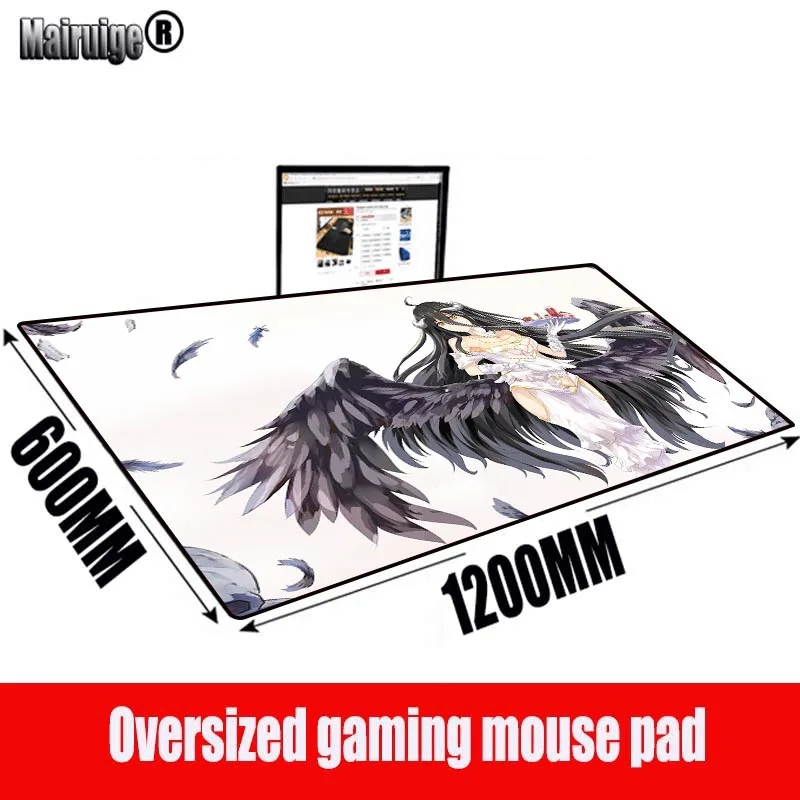 MRGBEST Япония персонаж аниме Overlord Мышь большой коврик игровая клавиатура Pad