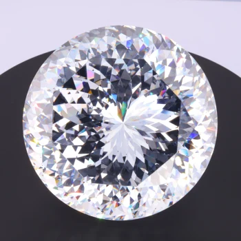 

Starszuan round cut cubic zirconia US imported meterial 80mm AAAAA big size cz gems