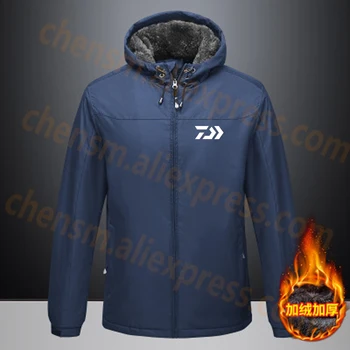 

DAIWA DawaFishing Clothing Winter Autumn Winter Waterproof Warm Fishing Jackets Men Fleece Thick Outdoor Fishing Shirts S-5XL