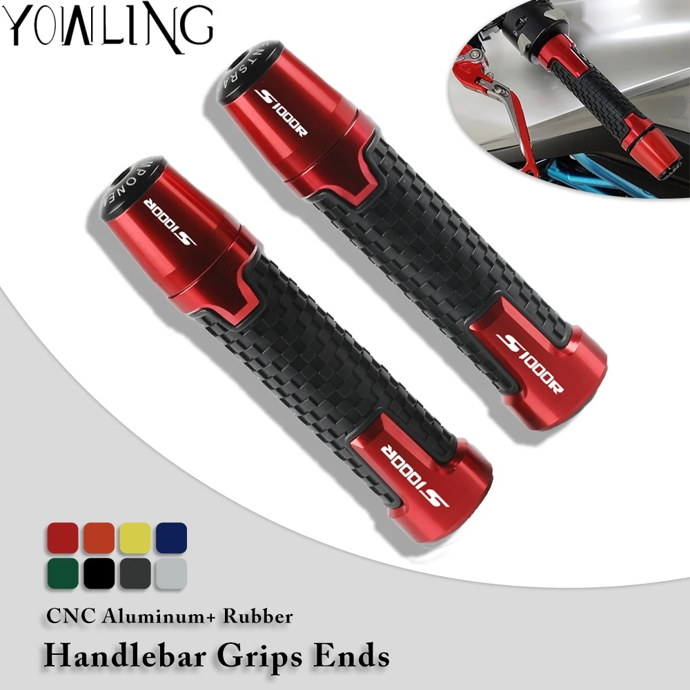 

7/8''22mm Motorcycle Accessories handlebar grip ends handle bar grips For BMW S1000R S 1000R S1000 R 2014 2015 2016 2017 2018
