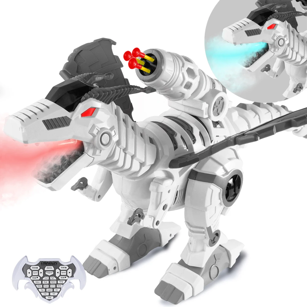 Dinosaurios de juguete con Control remoto para niños, dinosaurio eléctrico RC, Robot, animales, juguetes educativos, regalos