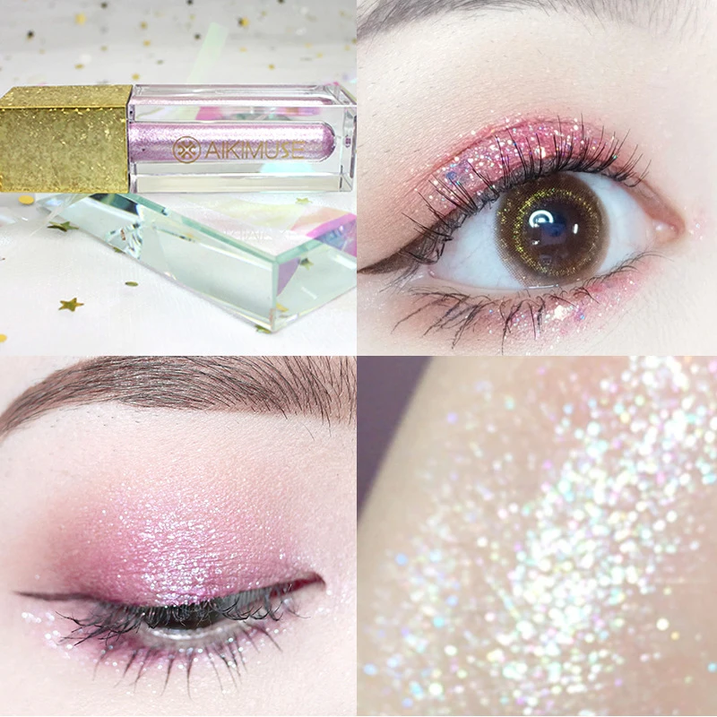 

Hot AIKIMUSE Polarized Liquid Eyeshadow Beauty Shinning Eye Shadow Liquid Pigmented Waterproof Lasting Eyeshadow Makeup TSLM1