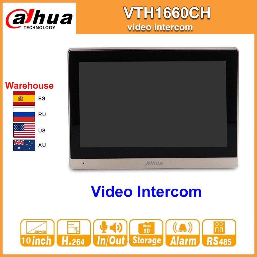 Оригинальный видеодомофон Dahua VTH1660CH для внутреннего монитора 10 дюймов 800*480