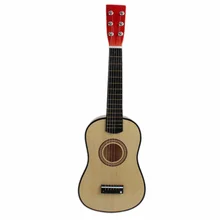 23 дюймов гитара Мини гитара липа детская музыкальная игрушка акустический струнный инструмент с Plectrum 1st струны натурального цвета