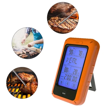 

Digital BBQ Thermometer Wireless Kitchen Oven Food Cooking Grill Smoker Meat Thermometer with Probe and Counting Timer Dropship