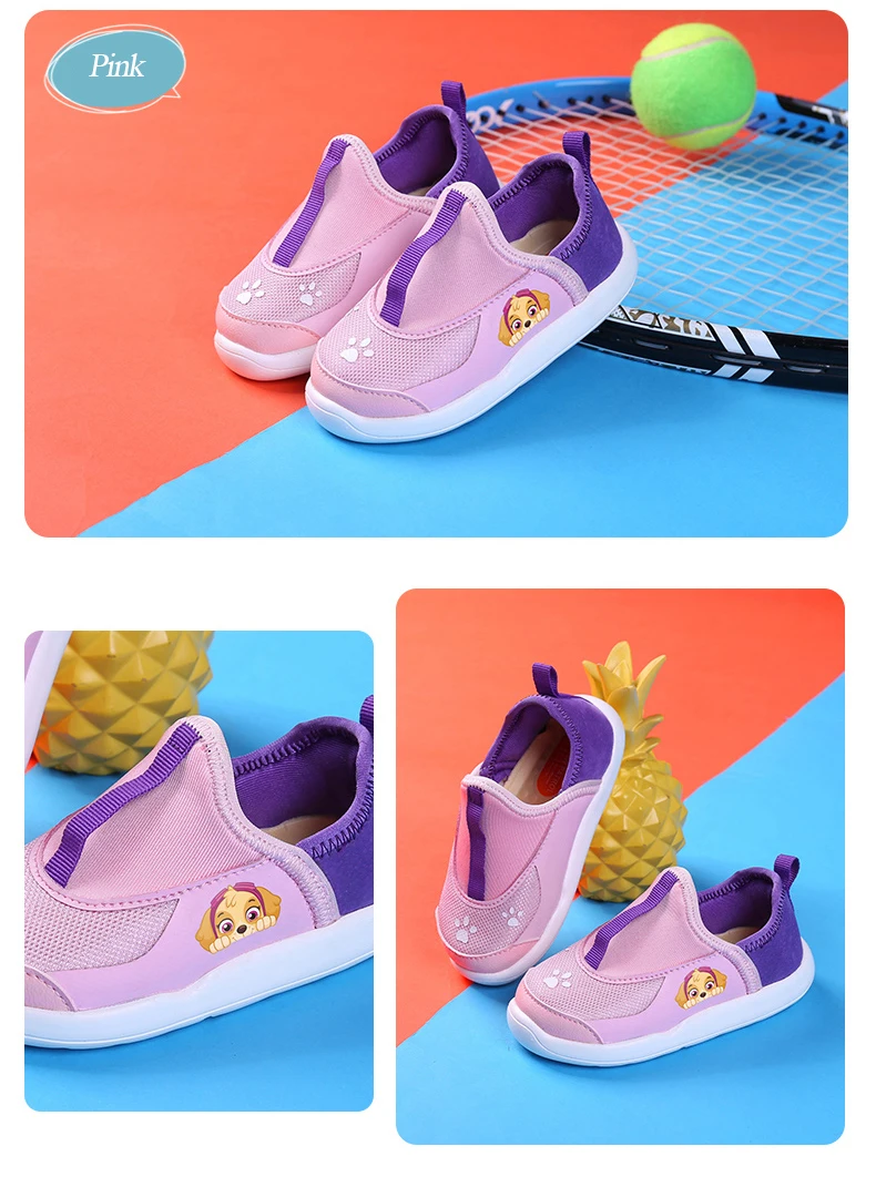 PAW PATRAL/Детские Сникерсы для малышей; нескользящие удобные кроссовки для мальчиков и девочек; детская дышащая повседневная обувь; Size22-27