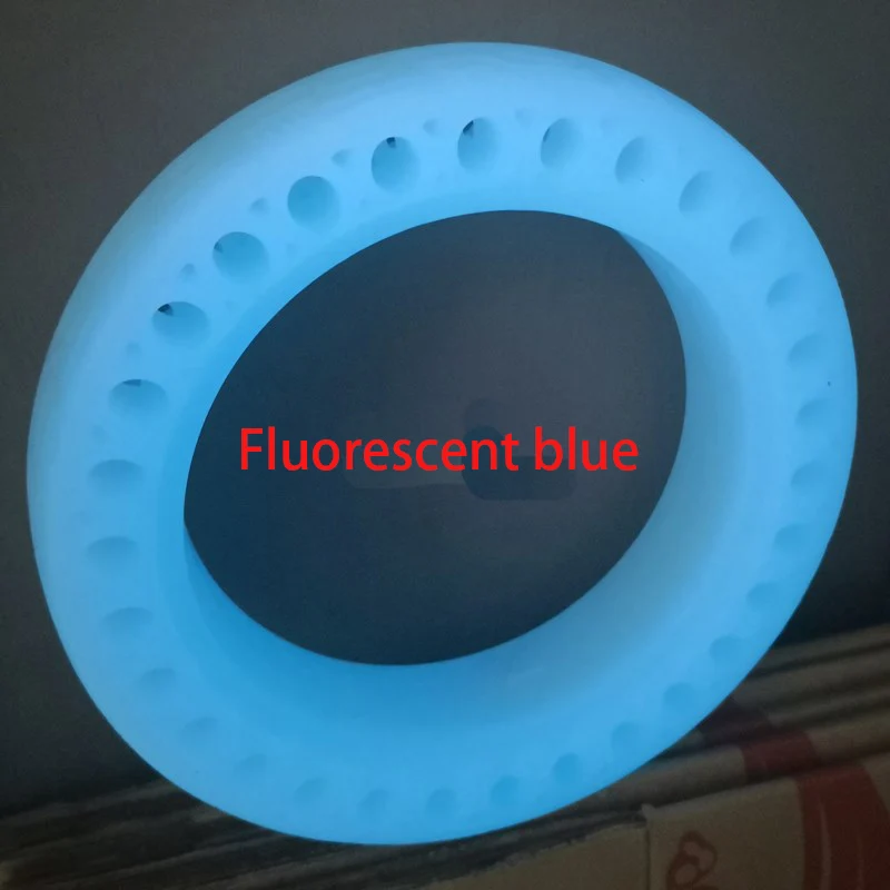 1pcFluorescent blue Xiaomi Mijia M365 ночной люминесцентный скутер шины светящийся амортизатор Электрический M365 птица скутер скейтборд твердые шины - Цвет: 1pcFluorescent blue