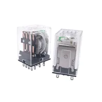 Miniature Coil Generalel ectromagnetic Intermediate Relay Switch HH52P HH53P HH54P LED DC 6V 12V 24V AC 220V MY2NJ/MY3NJ/MY4NJ 4