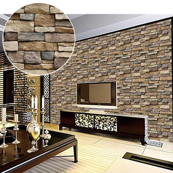 

Adhesive Cuisine Wall Plug Stickers self-adhesive floors Wallpaper stone kitchen stove kitchen decoration Living Room Bedroom