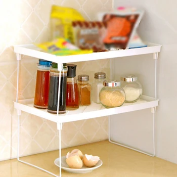 

Stackable Kitchen Shelf Storage Rack Spice Rack, Bathroom Storage Rack Kitchen Items