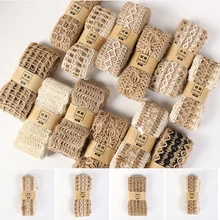 Aliexpress - 2M/Roll DIY Natural Jute Burlap Hessian Ribbon Rolls Vintage Twine Hessian Rustic Wedding Party Decor DIY Gift Wrapping Hessian