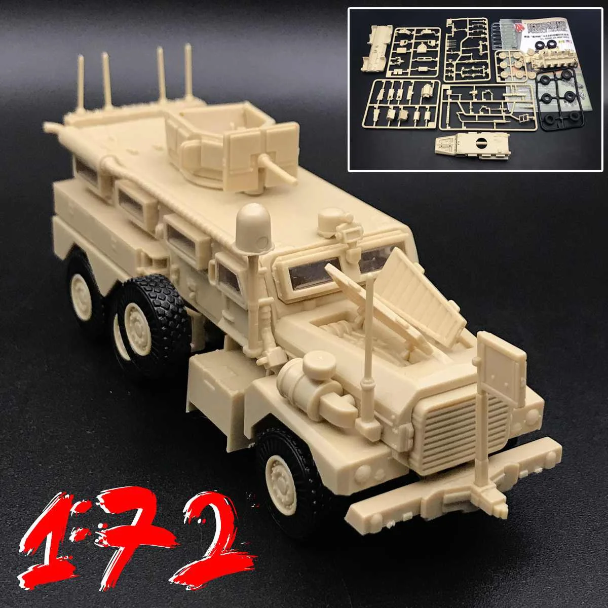 1/72 американская армейская Cougar 6x6 Mrap машина американская современная Военная пластиковая модель-комплект