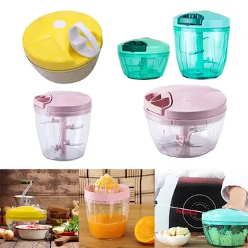 

Manual Fruit Vegetable Chopper Hand Pull Food Cutter Onion Nuts Grinder Mincer Shredder Multifunction Kitchen Dropshipping