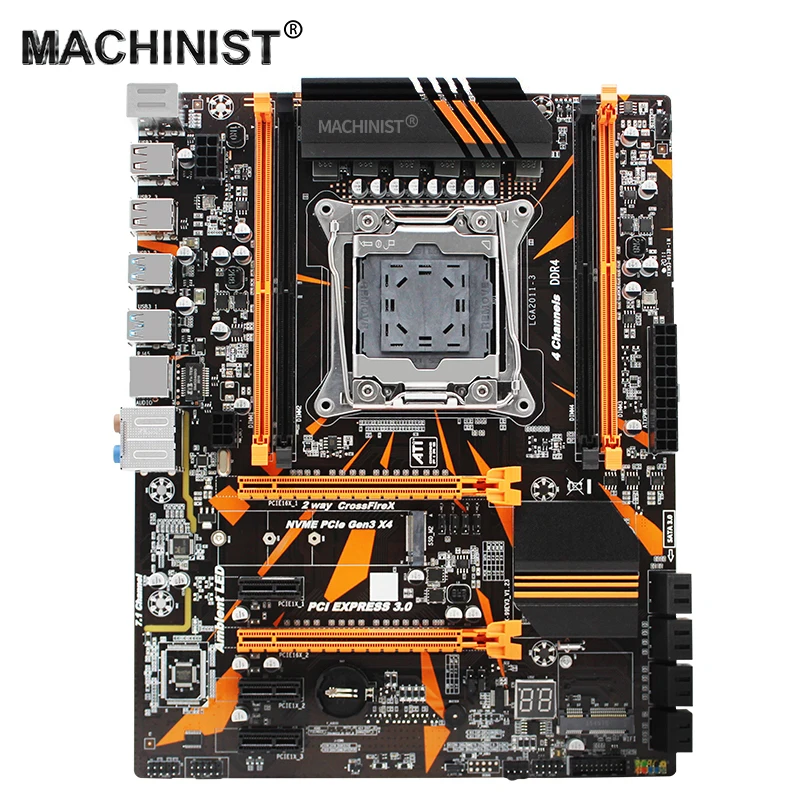 Материнская плата X99 Turbo LGA 2011 3 с поддержкой DDR4 RAM Xeon E5 V3 V4 процессор