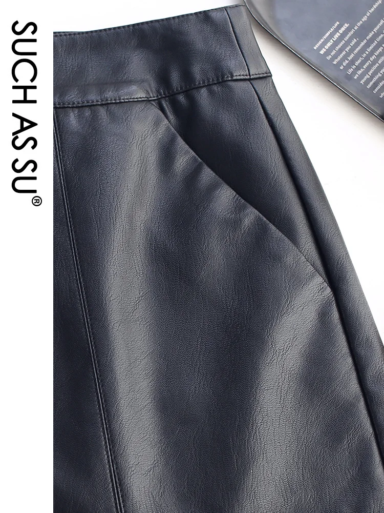 New 2020 Fall Winter PU Straight Shorts Women Black High Waist Leather Shorts M-5XL Plus Size Slim Sexy Mini Short RS1010