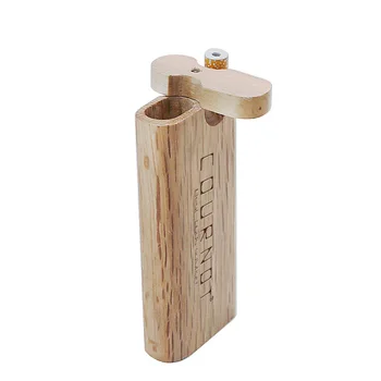 

COURNOT Wood Dugout Set Tobacco Dugout Storage Case + Ceramic One Hitter Pipe Cigarettte Organizer Holder Pipe Accessories