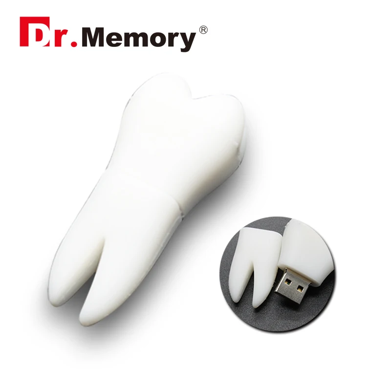 

USB-флеш-накопитель Dr.Memory в форме зуба, 4 ГБ, 8 ГБ, 16 ГБ, 32 ГБ, 64 ГБ, ручка для отбеливания зубов ГБ, 128 ГБ