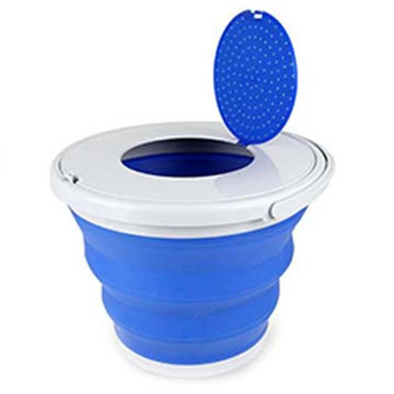 Blue 5L Портативное складное ведро складной бассейн туристическое напольное складное ведро с крышками рыболовное кемпинговое ведро для мойки автомобилей Открытый Кемпинг - Цвет: Blue 5L