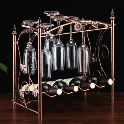 

Creative Metal Wine Rack Hanging Wine Glass Holder Bar Stand Bracket Display Stand Bracket Decor
