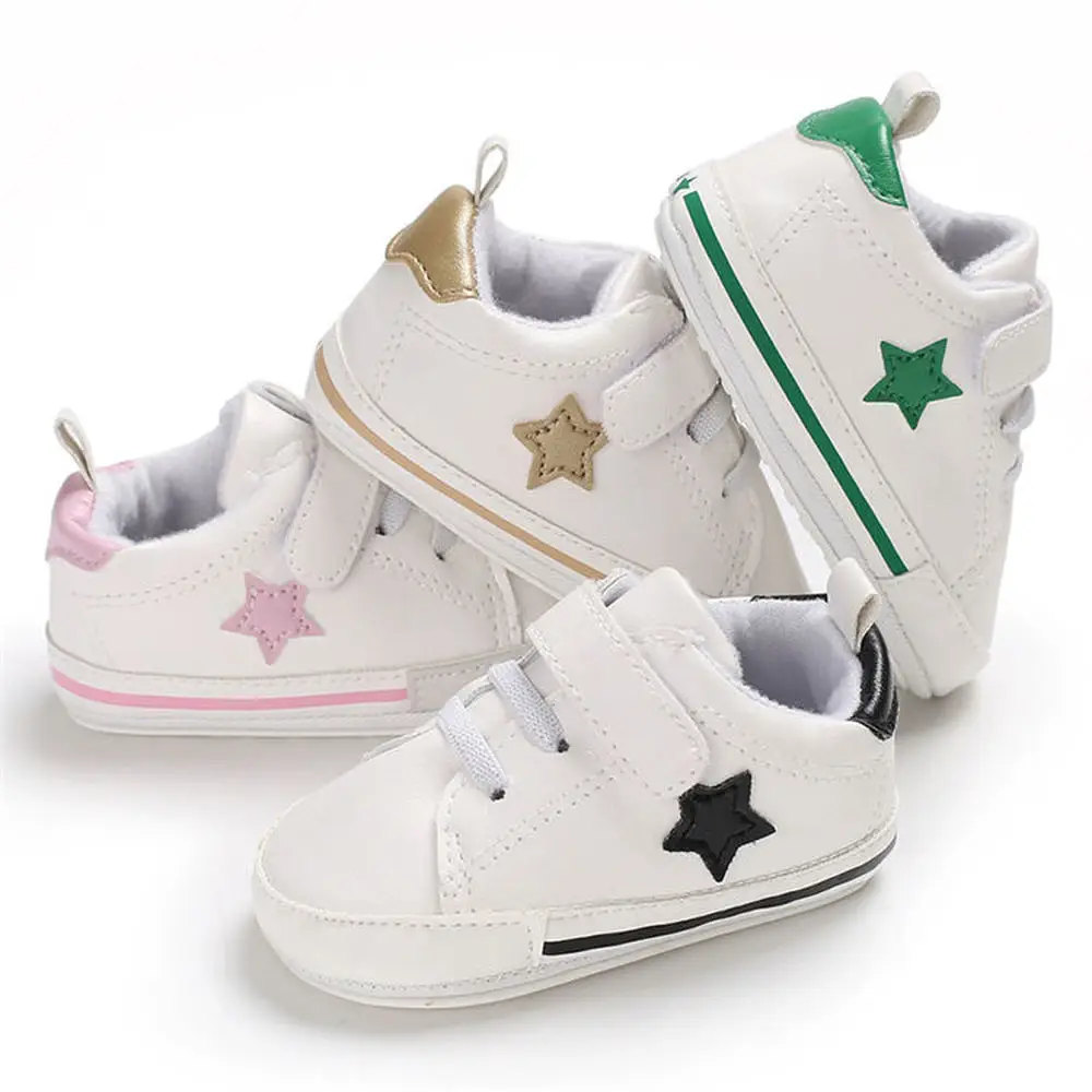 

Newborn Infant Baby Boy Girl Shoes Classical Canvas Rubber Anti-slip Sole Toddler Crib Shoes Causual Sneaker First Walkers Shoes