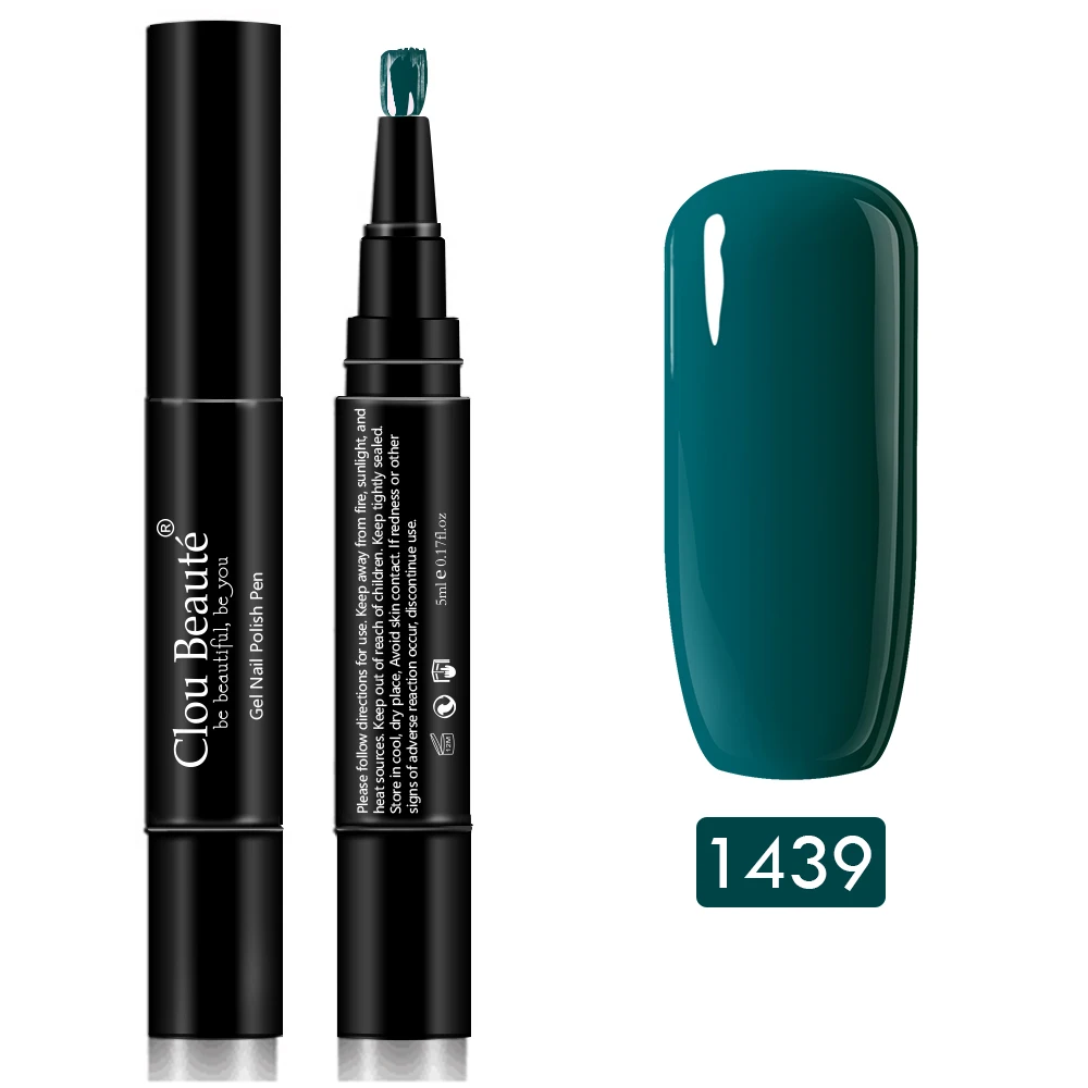 Clou Beaute Гель-лак для ногтей 60 чистых цветов долговечный Гибридный Гель-лак для ногтей Светодиодный УФ-гель для ногтей 5 мл впитывающий Гель-лак для ногтей - Цвет: 1439
