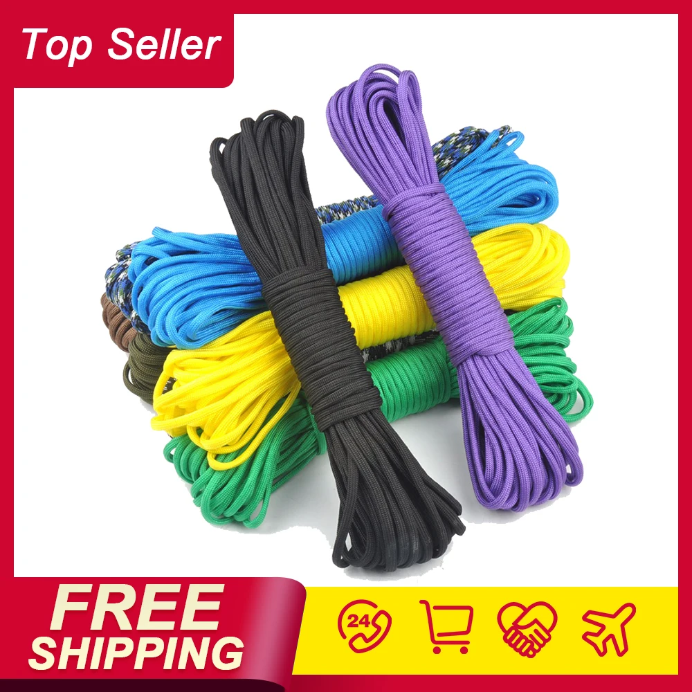 100FT Paracord 550LB Parachute Cord Rope Lanyard Mil Spec Type III 7 Strand Core 