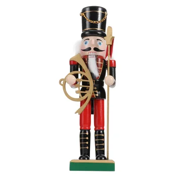 

1pc Wooden Walnut Soldier Nutcracker Puppet Soldier Toys Home Decor Ornament Christmas Decoration