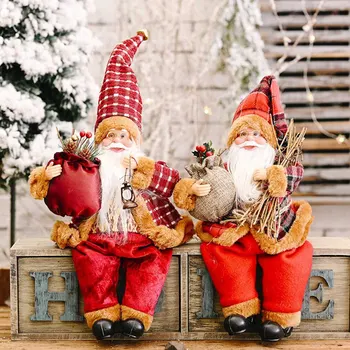

Christmas Decorations Santa Claus Doll Ornaments Ornaments Standing Christmas Dolls Holiday Decoration Ornaments Arrangement
