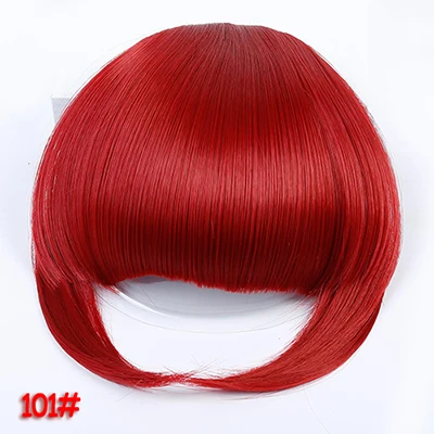 TALANG Neat Front Fringe Clip In  Hair Bangs  Hair Extensions Sweeping Side Blunt Bang Natural Black Brown Hairpieces 101