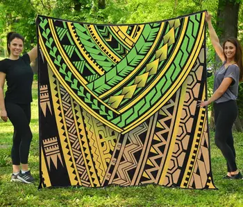 

TOADDMOS African Tribal Green Gradient Style Quilts for Bed Home Textile Soft Washable Bedding Sheet Quilt Kids Adult Warm Quilt