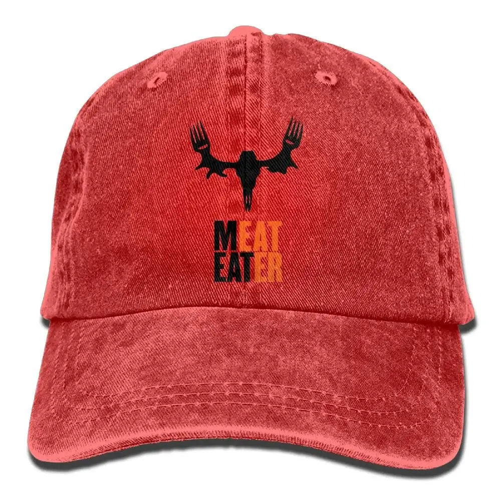 Мясопожиратель джинсовая бейсболка s Hat Регулируемая хлопковая спортивная крышка ремня для мужчин и женщин
