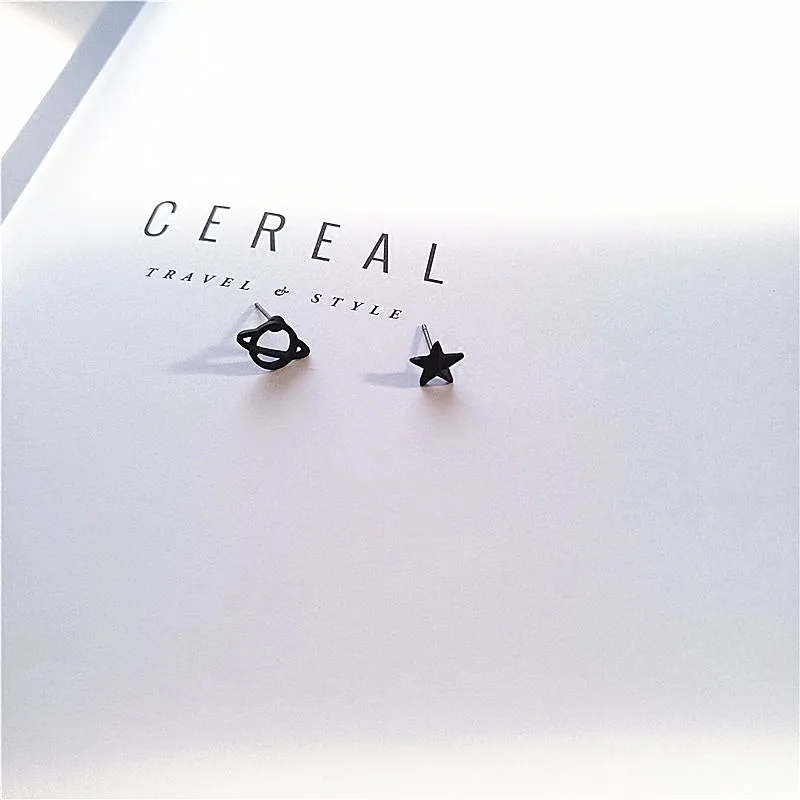 Timlee B006 New Personality Geometry Black Star Planet Alloy Pendant Bracelets Fashion Jewelry