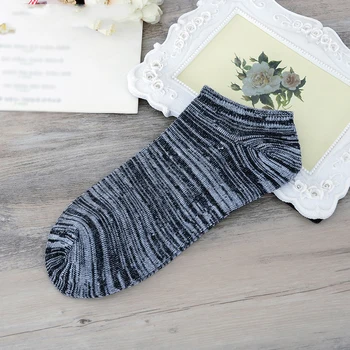 

2 Pairs New Style Men's Cotton Short Socks Trendy Stripes Male High Quality Casual Breathable Sock FS0337
